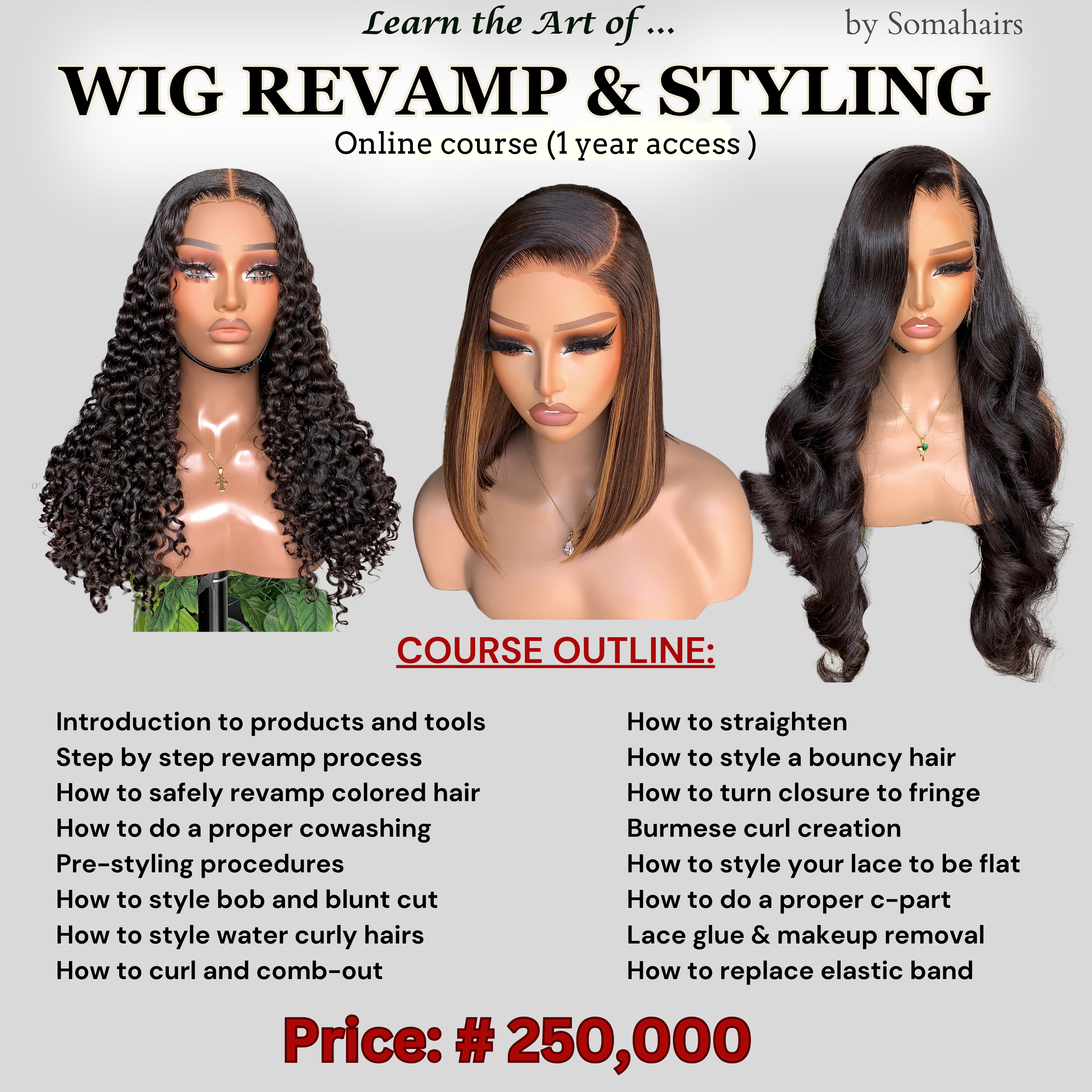 Online course flyer